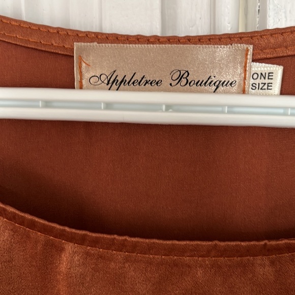 Rust Silky Tunic - Picture 2 of 3